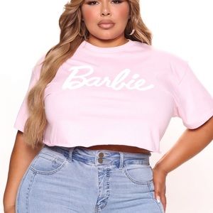 plus size barbie crop top